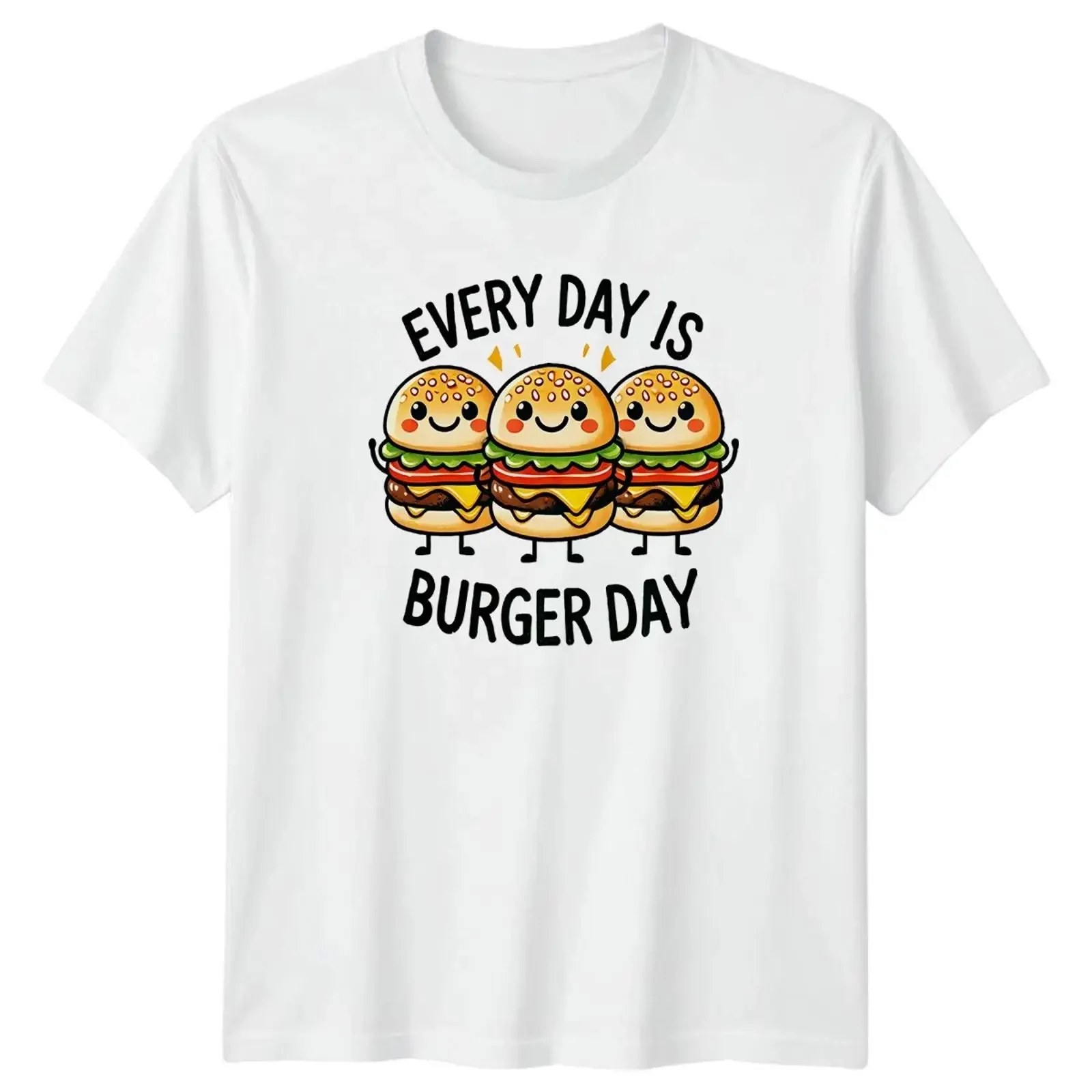 Every Day Is Burger T Shirt Liebhaber Essen Geschenk Ihn Her vintage Washed Unisex fashion Comfortable graphic Versatile homme