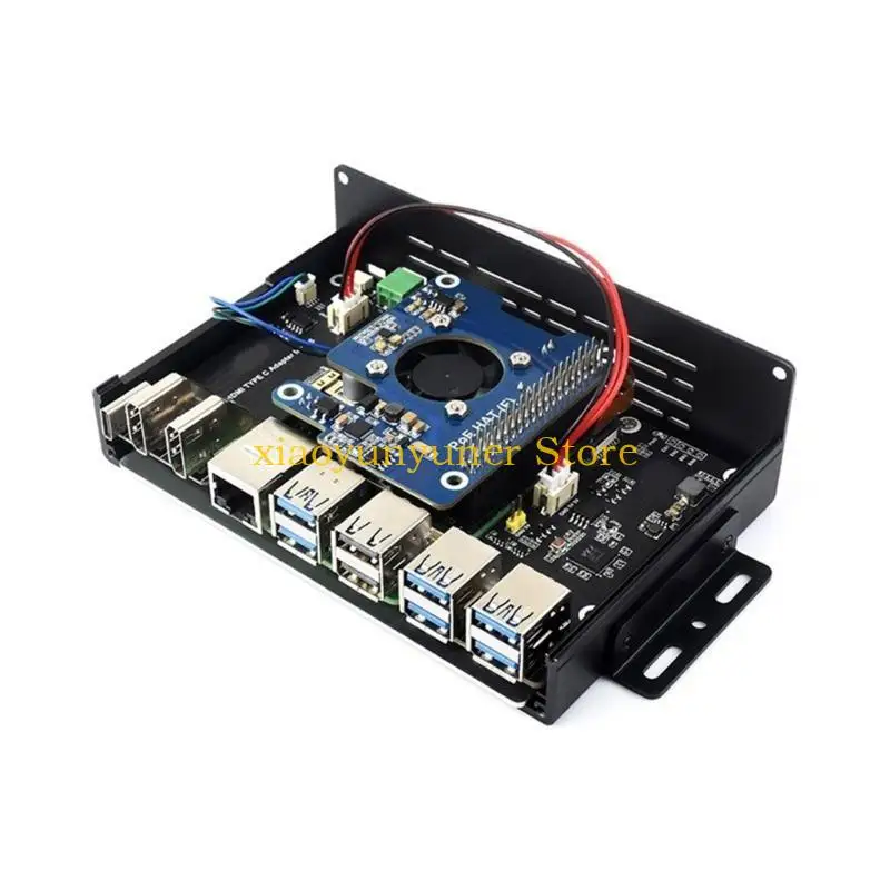 

P9JB Расширение алюминиевого корпуса для платы RPI 5 Особенности PCIe Expansion Module