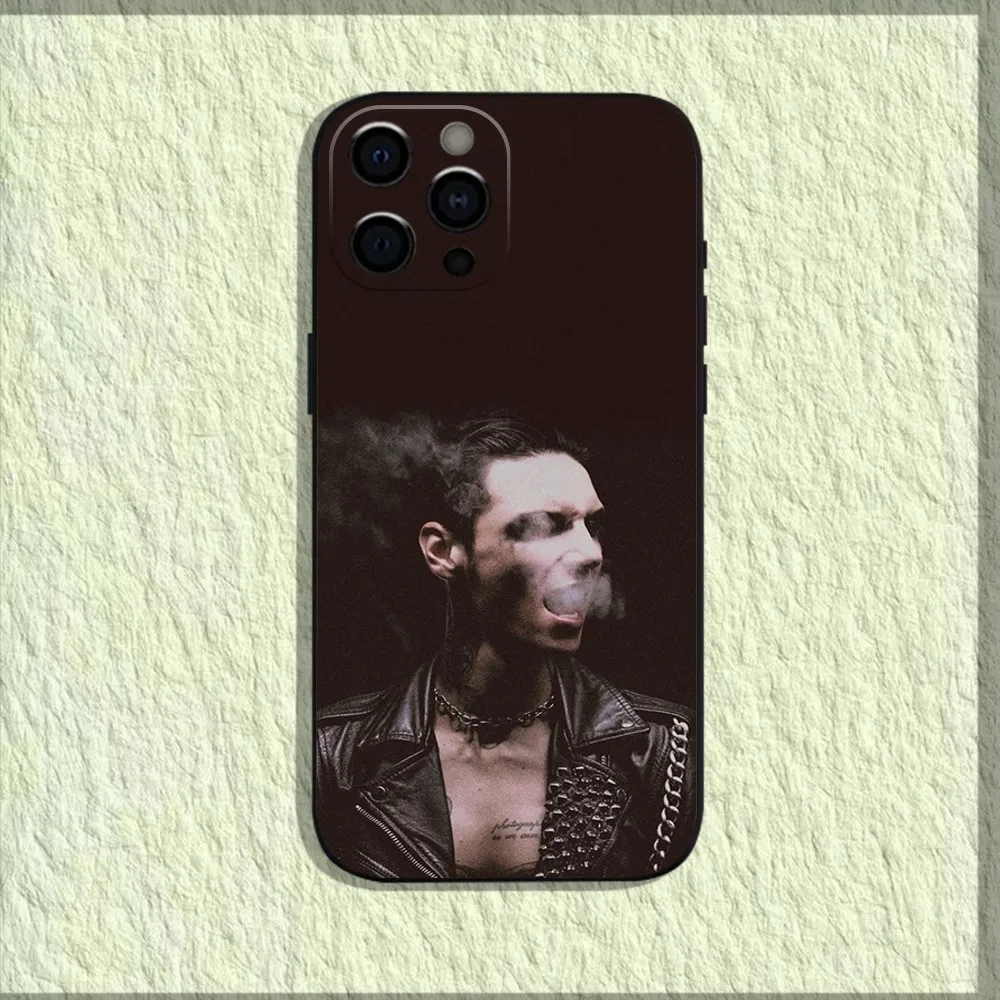 Andy B-Biersack Veil Brides BVB Phone Case For iPhone 16,15,14,13,12,11,Pro,X,XS,Max,XR,Plus,Mini Soft Black Cover