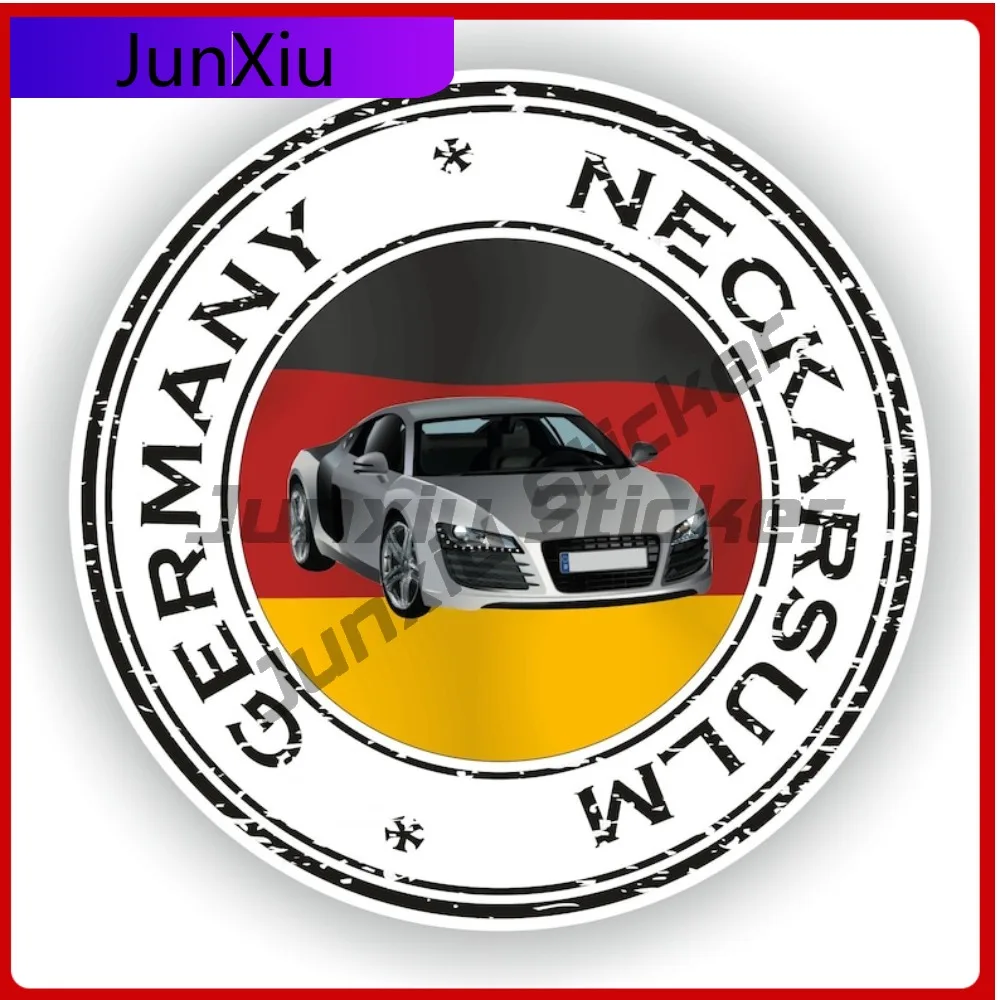 

Germany Neckarsulm Seal Sticker Round Funny Bumper SUV Scratch Cover Body Decoration Vinyl Decal For Car Truck SUV Window