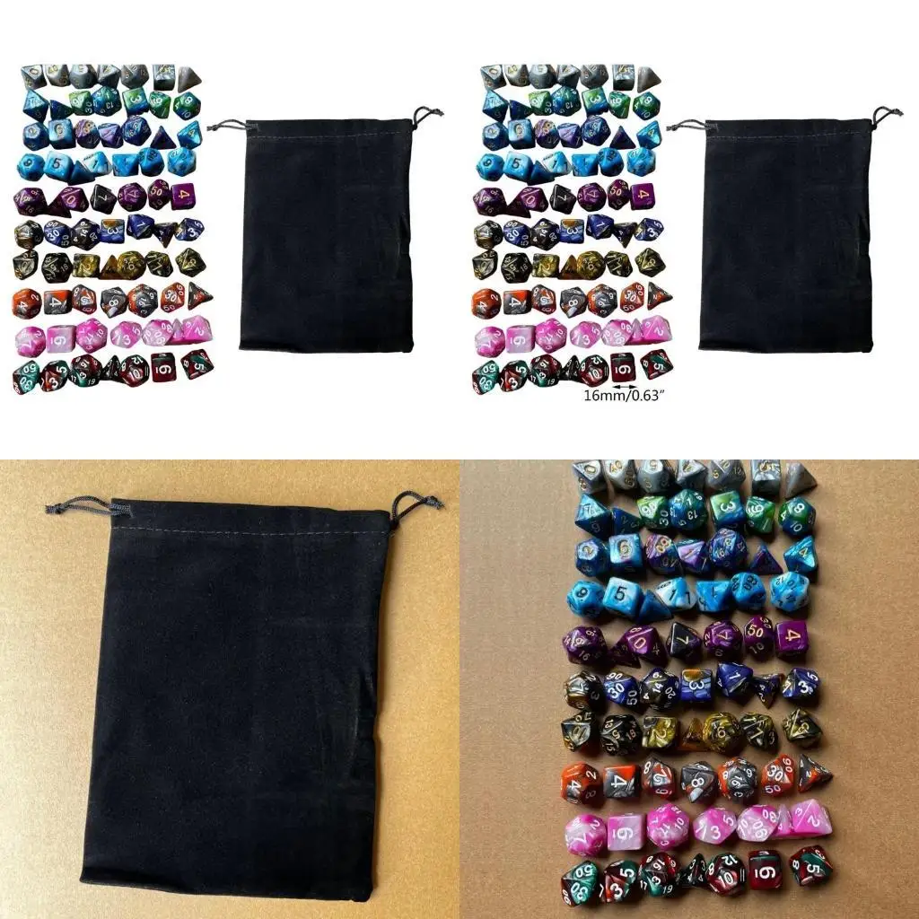 

R6FE 70pcs Полиадральные кубики Ролевые игры.