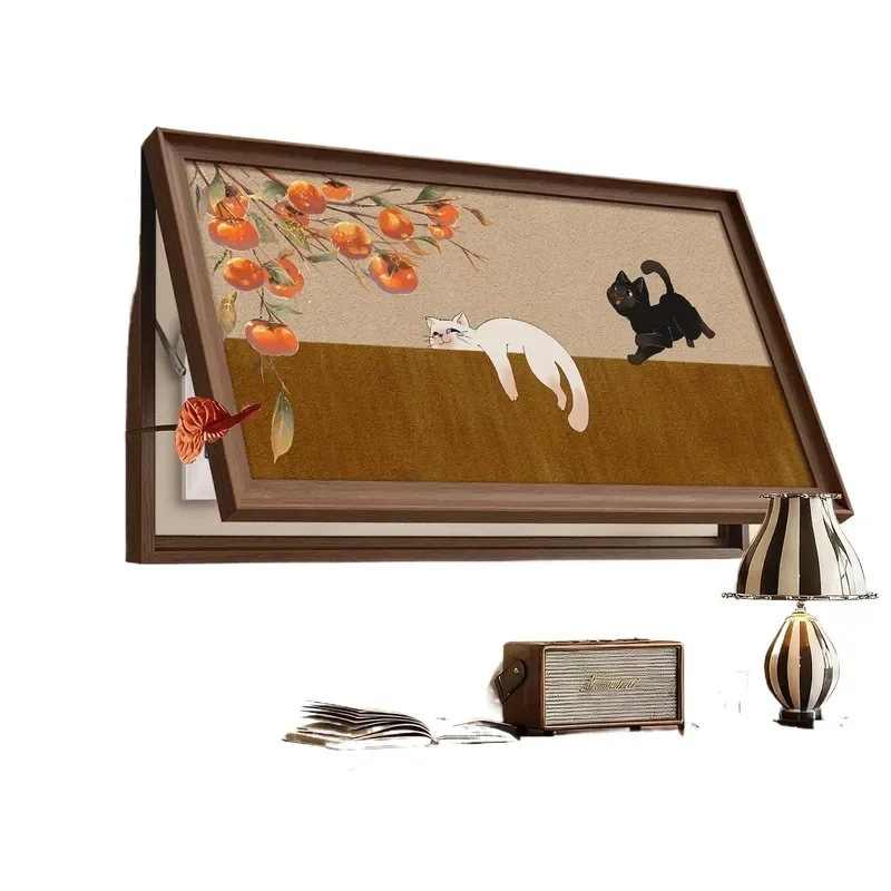 for Medieval Cat Large Size Meter Box Decorative Painting French Retro Non Punching Blocking Distribution Box Switch Cover