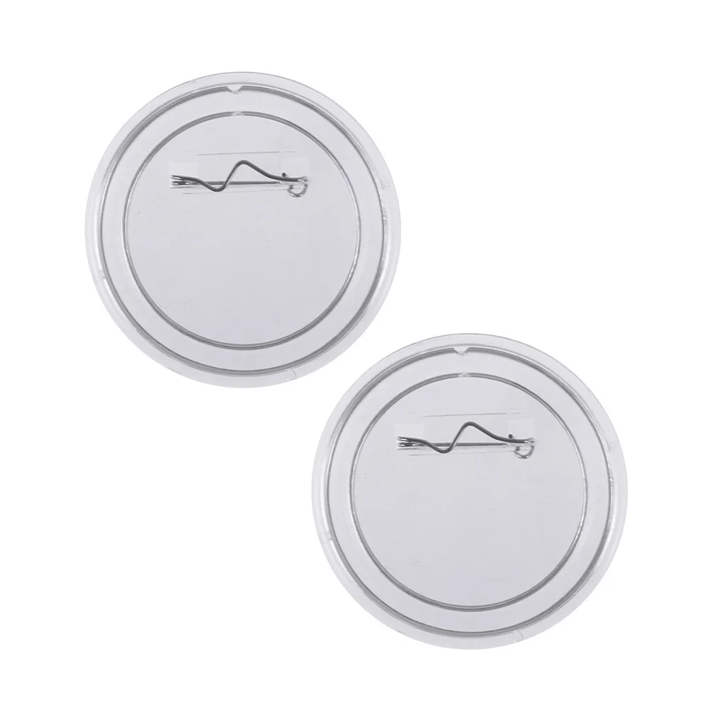 

15Pcs Transparent Brooch 6Cm Blank Pin Badges for DIY Clothes Decor Projects Personalized Accessories Gift