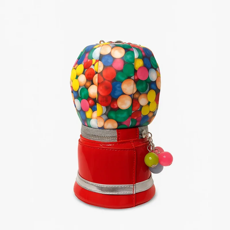 Cute Hot Air Balloon Shaped Shoulder Bag Party Crossbody Bag Chain Candy Colored Handbag Women's Creative New Unique PU Bag