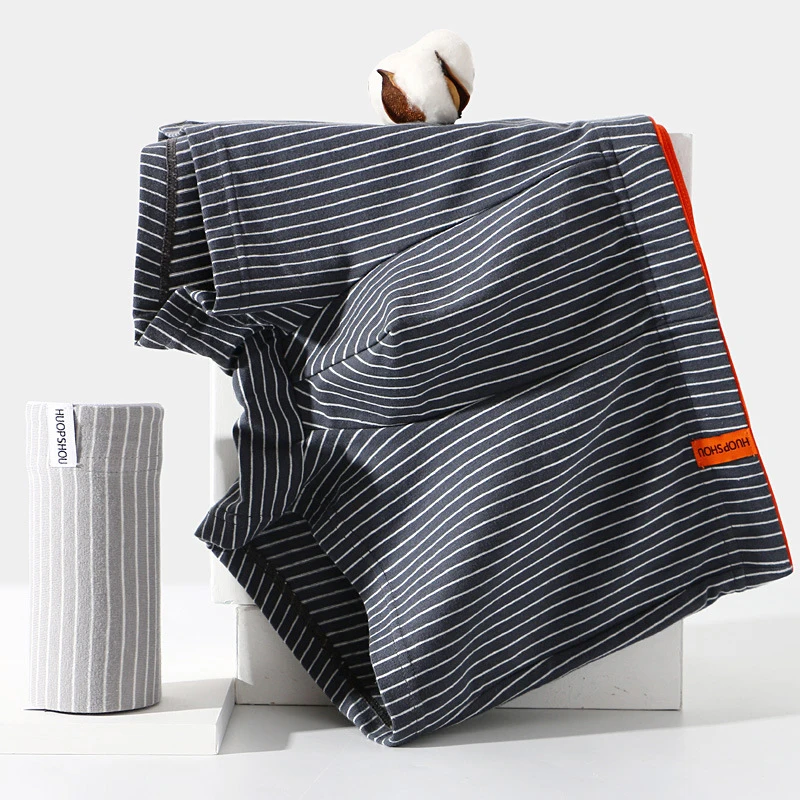 

Минималистичное мужское хлопковое нижнее белье, однотонное облегающее мужское нижнее белье с низкой талией для подростков, дышащие брюки с плоским углом, домашняя оптовая продажа