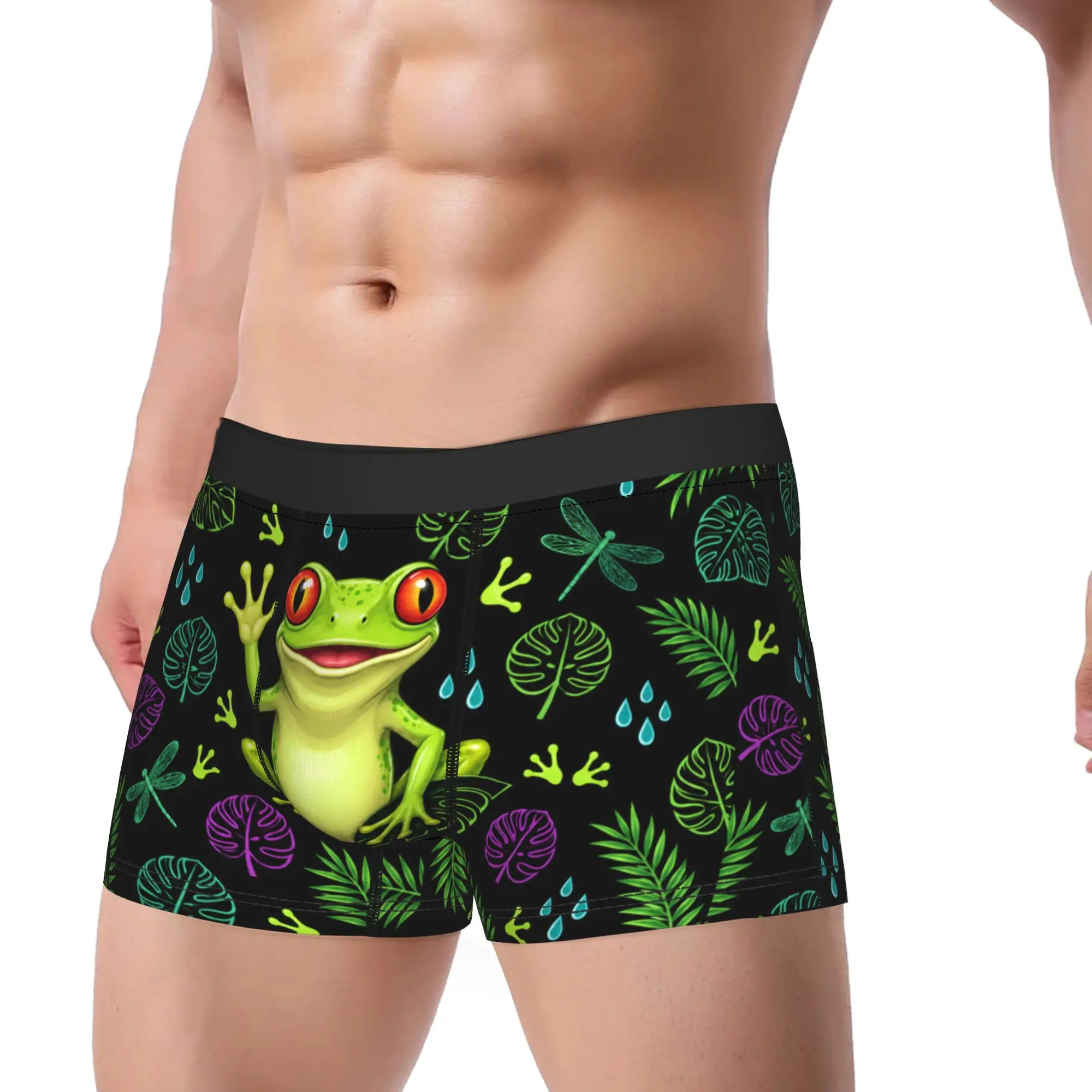 Red Eye Tree Frog Shorts Briefs  Underwear High Quality Men's Classic Trunk Custom Plus Size Panties