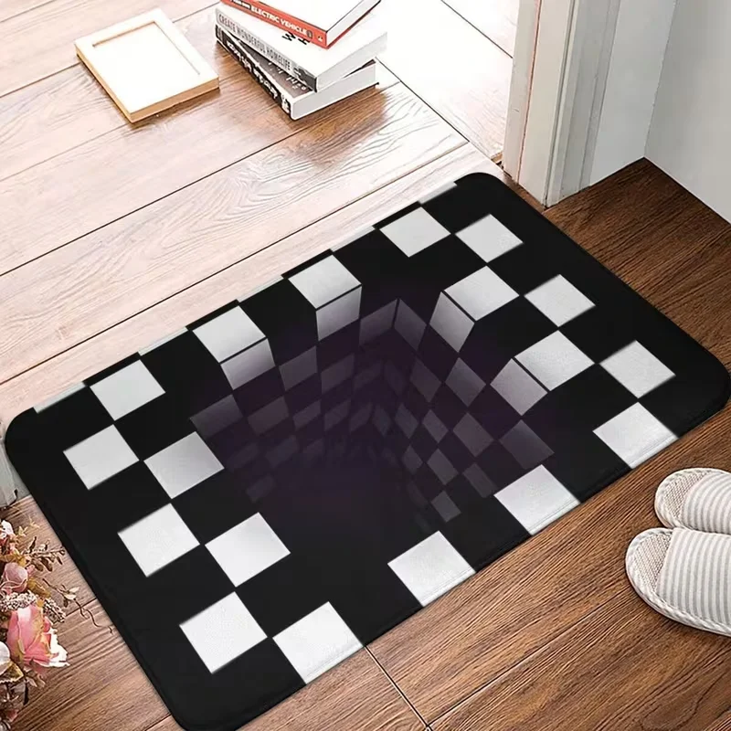 1 Piece 2D Scene Door Mat - Anti Slip Suitable for Outdoor Living Rooms Kitchens and Yoga Rectangular Entrance Mat Decoration