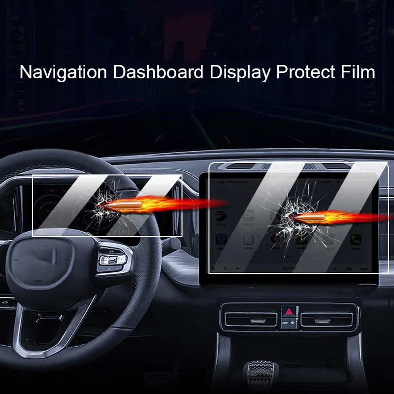 Car GPS Navigation Screen Protect Tempered Film For GAC Trumpchi GS8 2023-2025 Dashboard Display Sticker Interior Auto Accessory