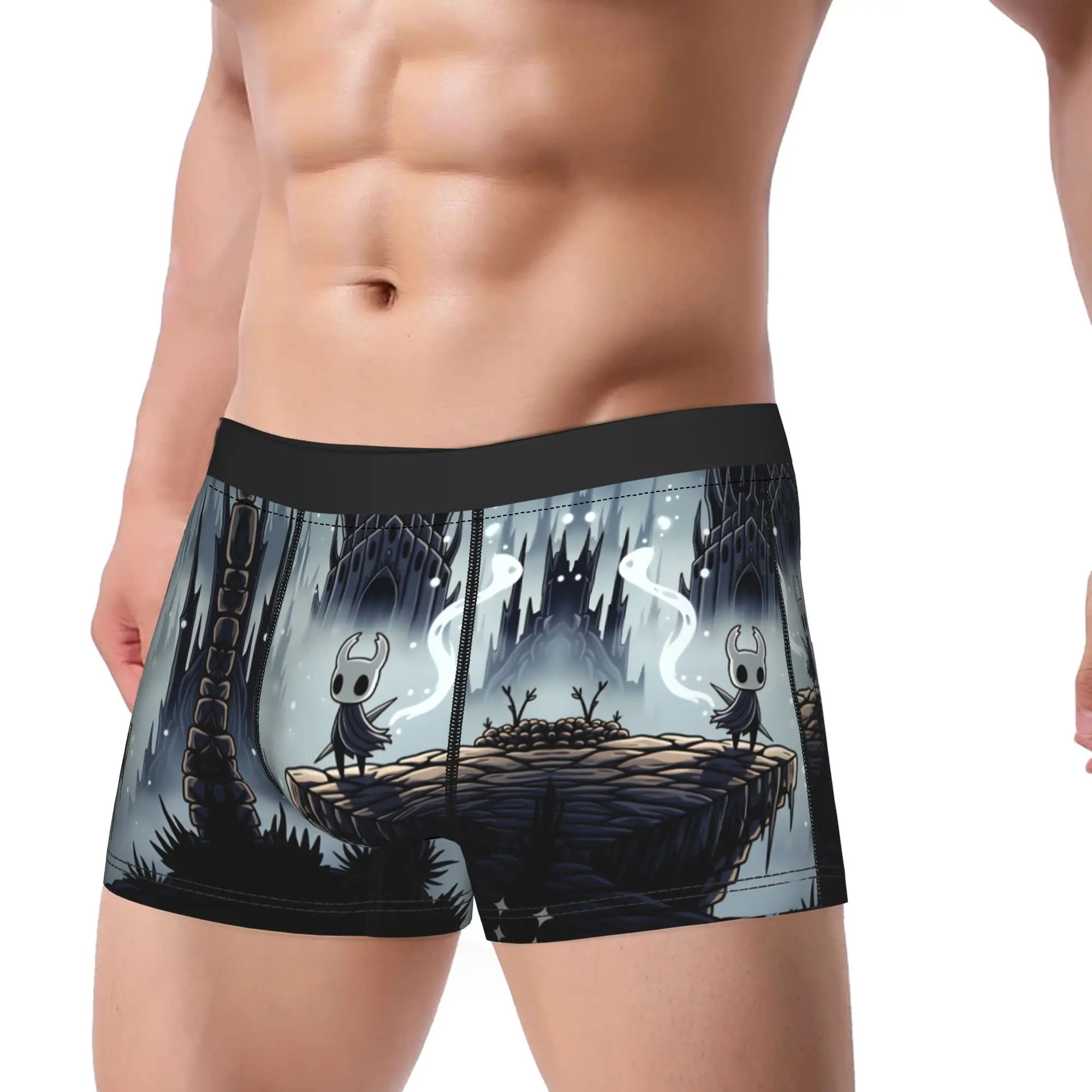 Hollow knigth  Boxer Brief  Underwear High Quality Male Classic Trunk Custom DIY Large Size Panties