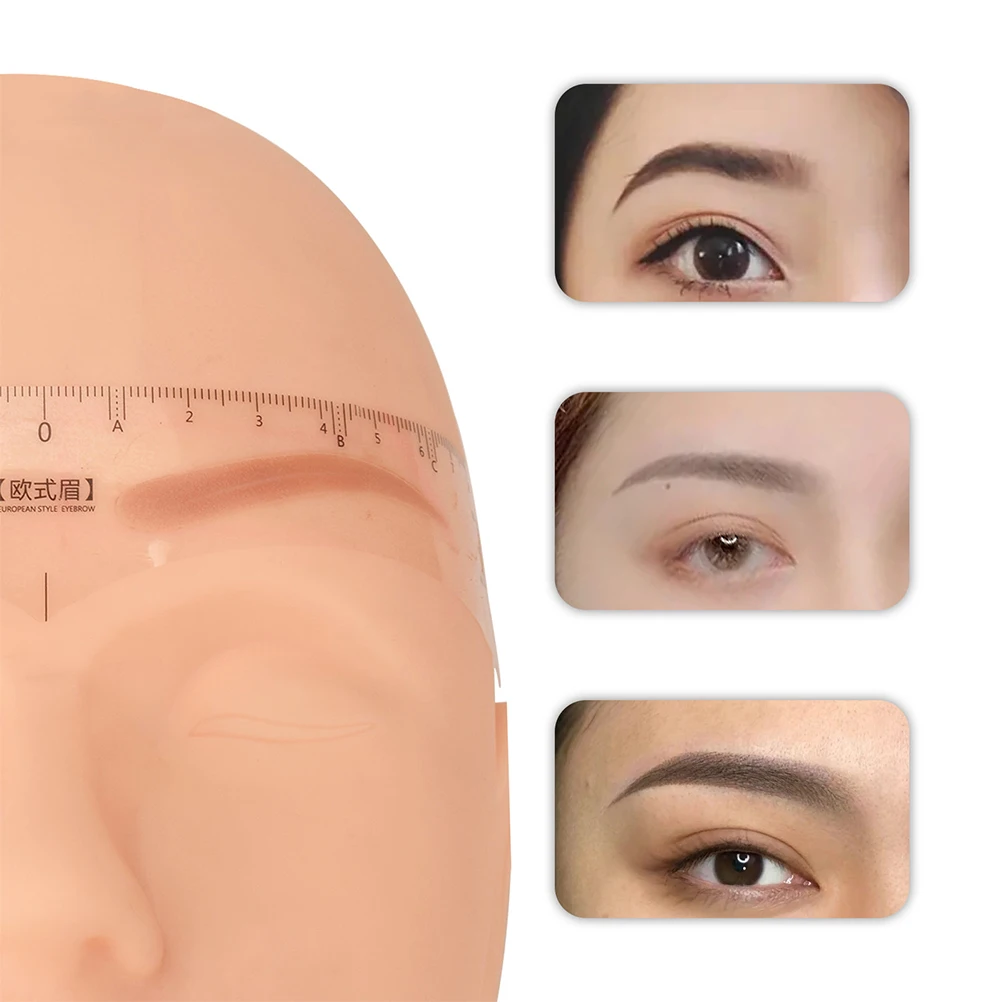 

50pcs Positioning Eyebrow Line Marker Durable Measuring Ruler Brow Framing Shaper Sensitive Skin Professional Tattoo Kit