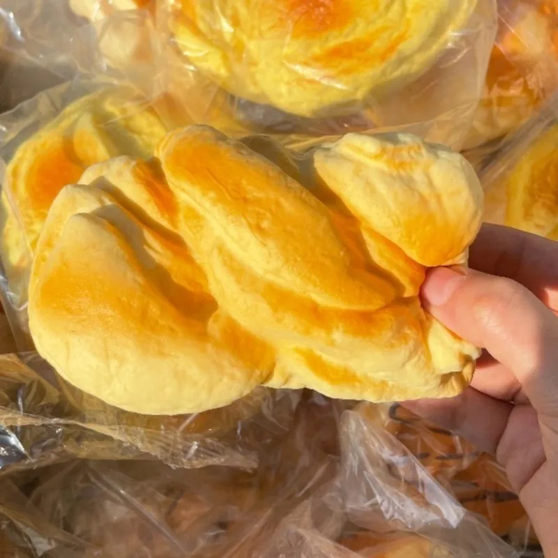 Juguete Antiestrés de Pan con Aroma a Leche, Juguete Sensorial de Pan Desgarrado Realista, Juguete de Compresión de Rebote Lento para Niños y Adultos