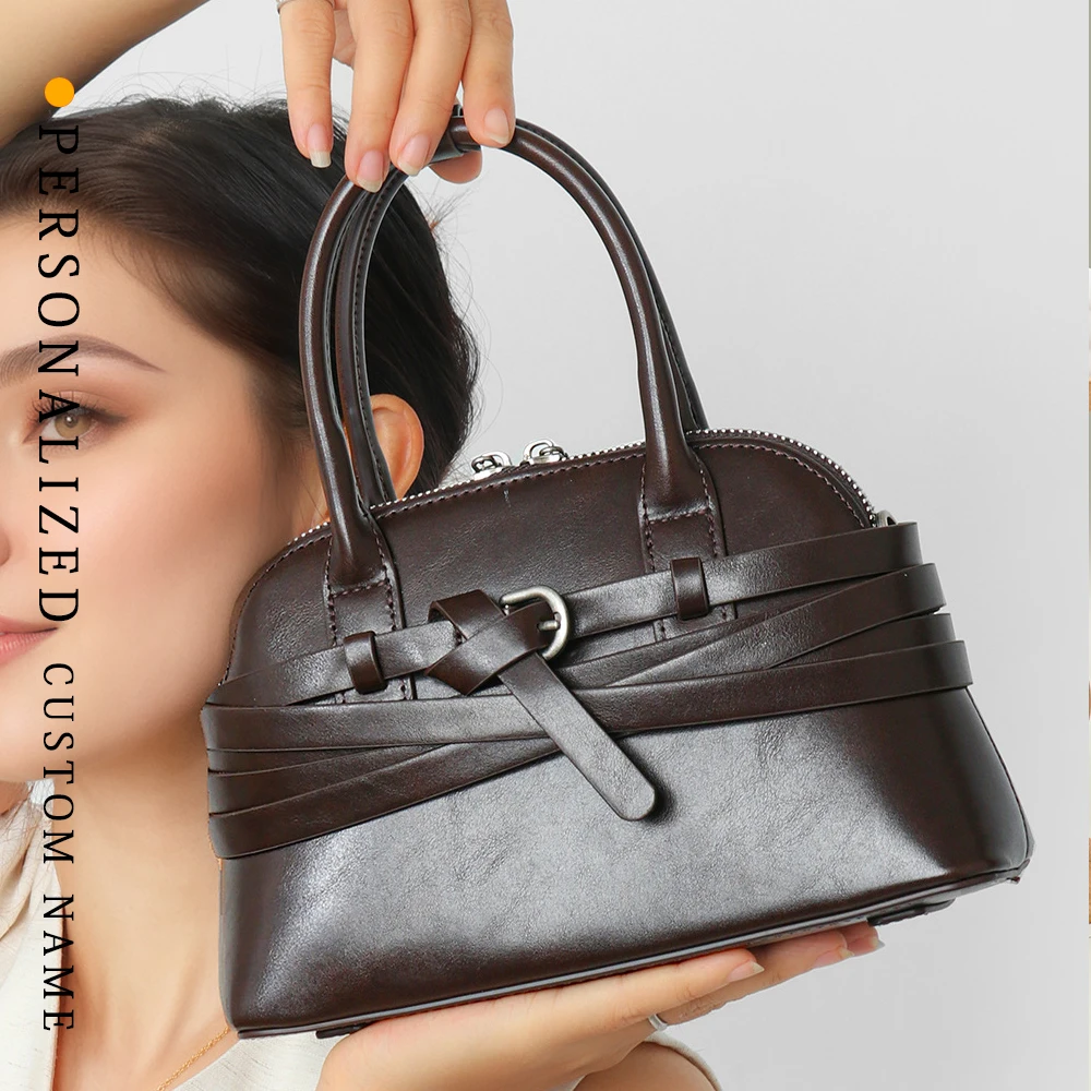 

Нишевый дизайн и новая модная ручная сумка-ракушка, персонализированная сумка через плечо с пряжкой на ремне, маленькая женская сумка из искусственного материала