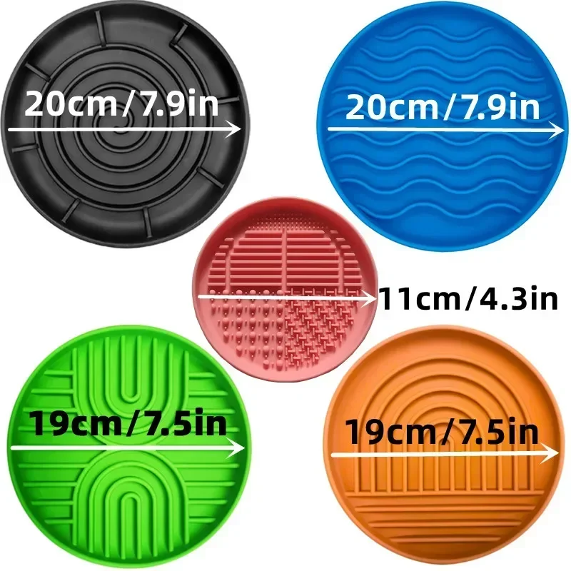 Pet Supplies Slow Food  Bowl Cat Anti-Knockover Anti-Slip Food Bowl Puppy Anti-choking Silicone Toy Food Plate Dog Food Bowl