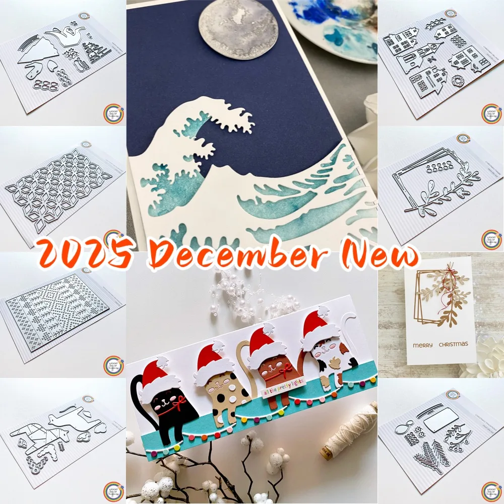 Metal Cutting Dies New Arrival 2025 DIY Molds Scrapbooking Paper Making Die Cuts Crafts Template Handmade Decoration Trojan