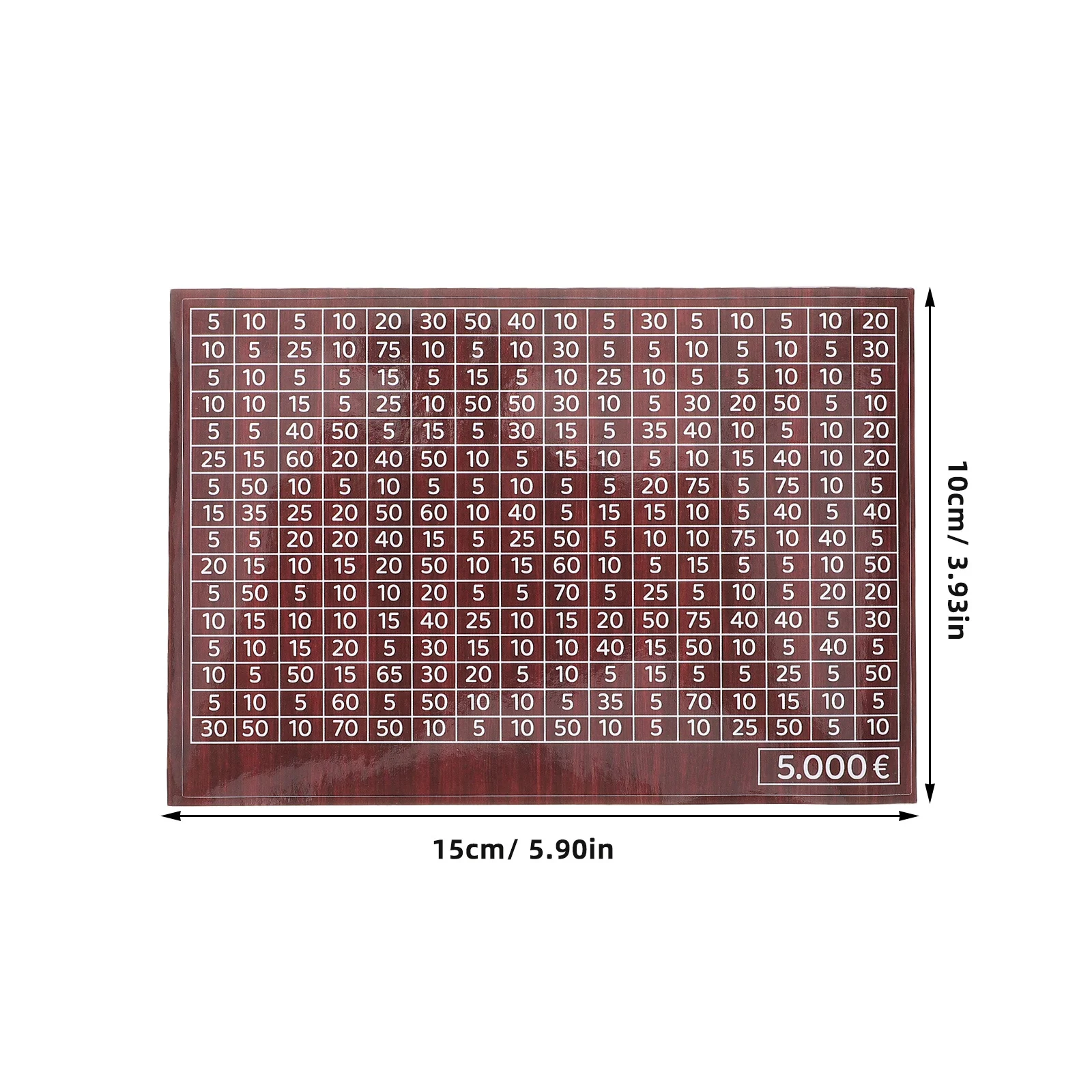 50 szt. Naklejek oszczędnościowych Jasnobrązowe Cyfrowe Tablice do Monitorowania dla Skarbonki, Skrzynki na Pieniądze, Naklejki na Skarbonkę na Monety, Etykiety na Słoik do Oszczędzania