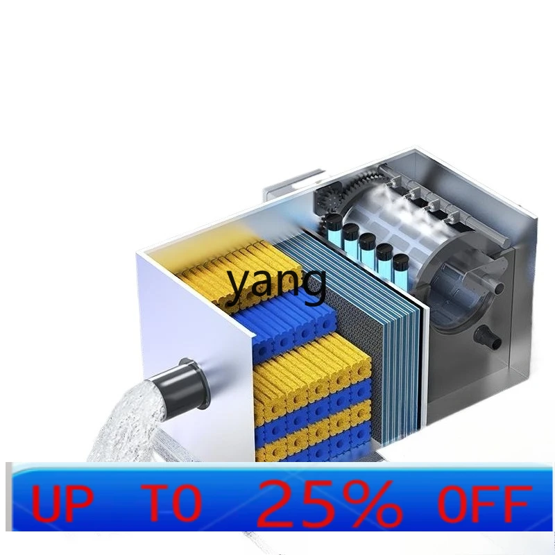 

LTT fish pond water circulation purification filter frequency conversion and power saving intelligent backwash filter box