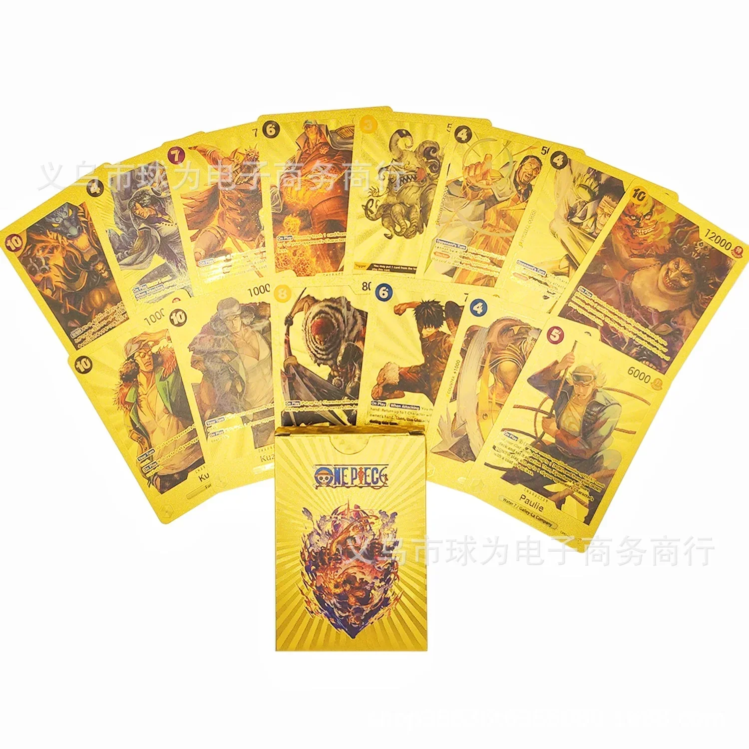 10/55pcs ONE PIECE Cards Anime Figure Luffy Zoro Chopper Usopp PVC Gold English Children\'s Toy Collection Card Birthday Gifts