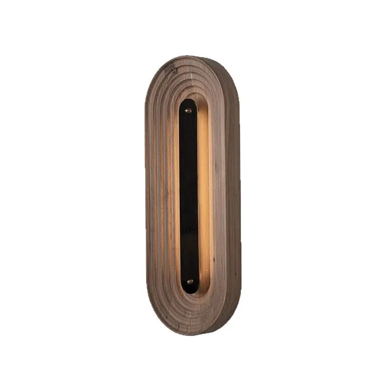 

Aisle light corridor solid wood wall light background wall creative personality art living room high-end wall hanging light