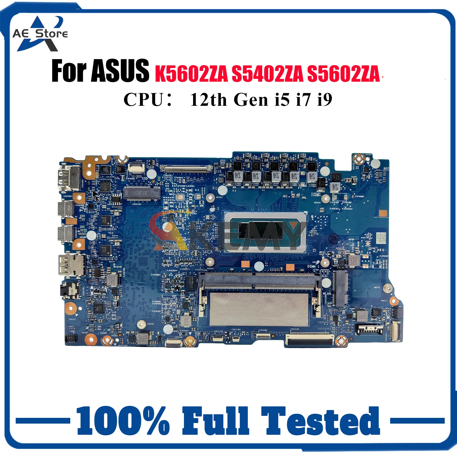 S5602ZA اللوحة الأم للكمبيوتر المحمول ASUS VivoBook S5602ZA S5602Z S5402ZA K5602ZA اللوحة الرئيسية مع 12th Gen i5 i7 i9 100% اختبارات موافق stk