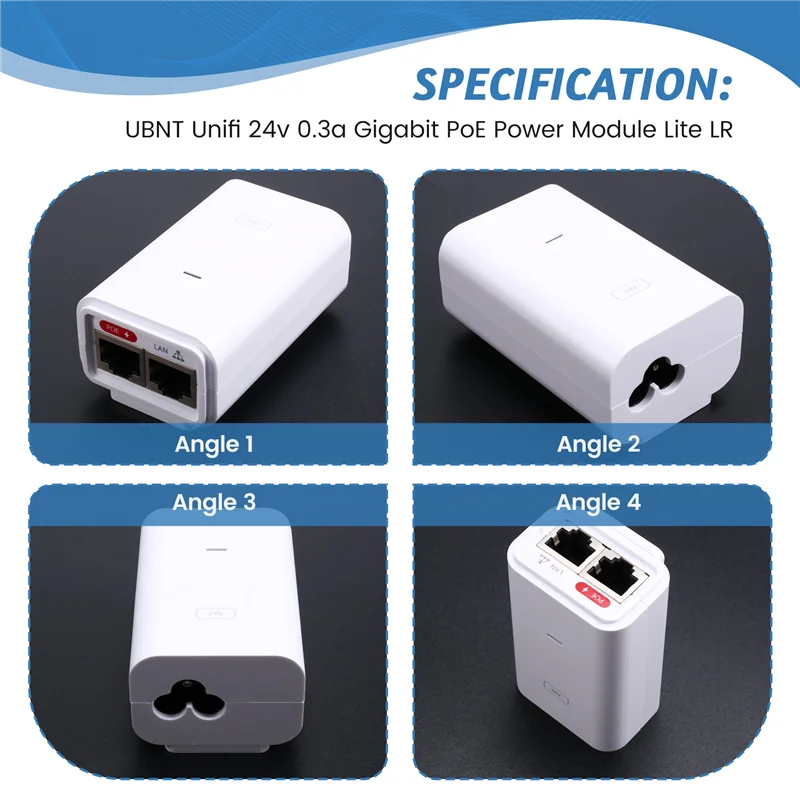 APPLIA-New UBNT Unifi 24V 0.3A Gigabit Poe Power Module Lite LR