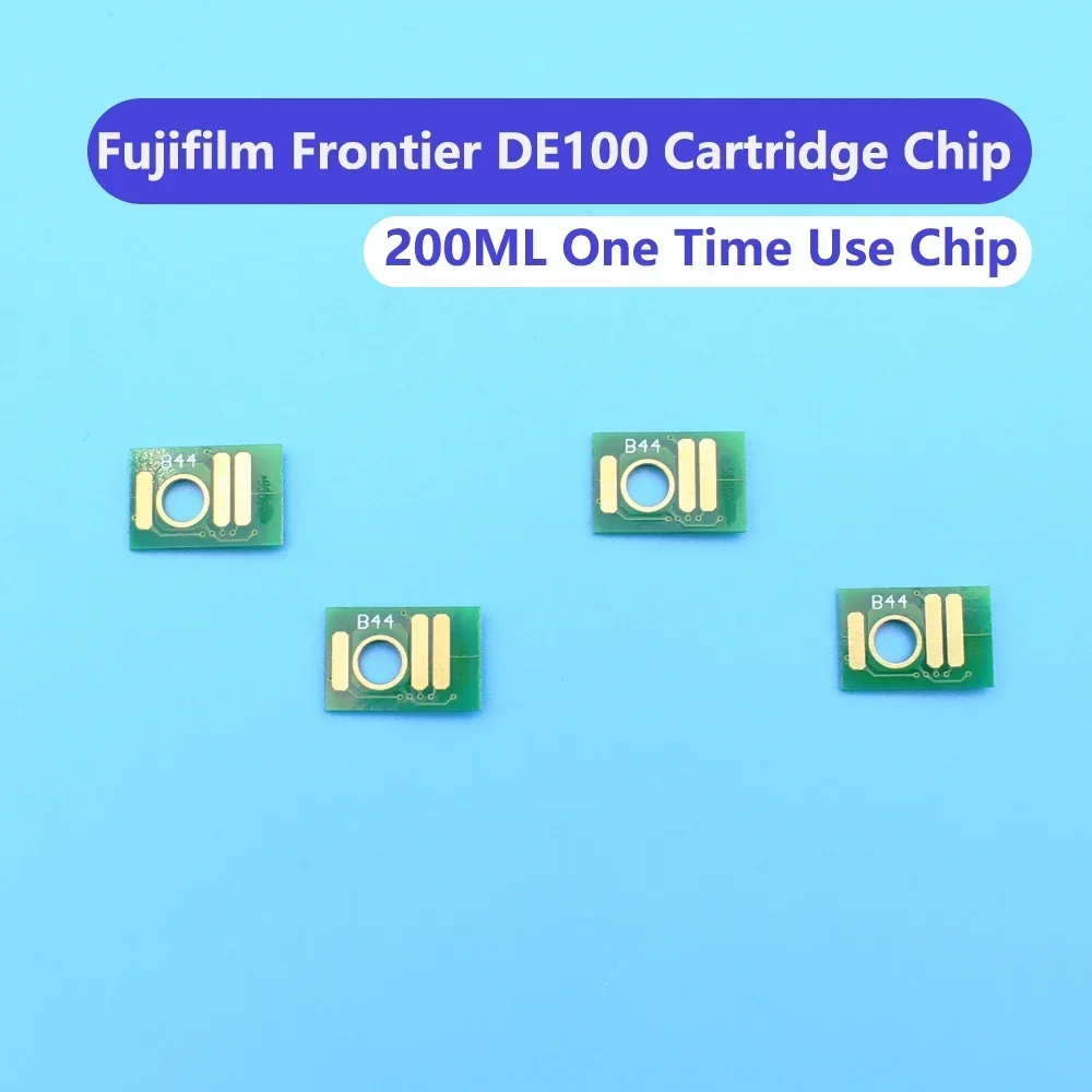 DE-100 Printer Cartridge Ink Chip DE-100 Disposable One-time Use IC Chips Printer Cartridge Compatible with FUJI DE100 Plotter