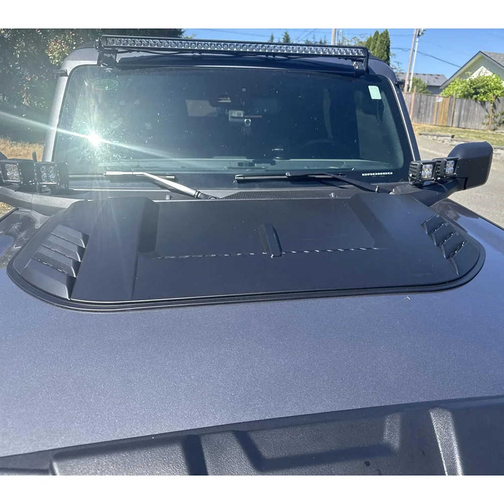 Car Engine Hood Scoop Cover Air Intake Vent Bonnet Decor Protector Exterior Accessories For Ford Bronco 2/4 Door 2021‑2026
