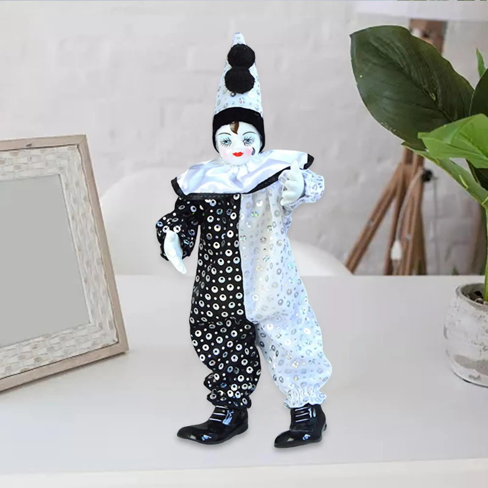 

15inch Clown dolls Display Cloth Collectible for Collection Arts Crafts