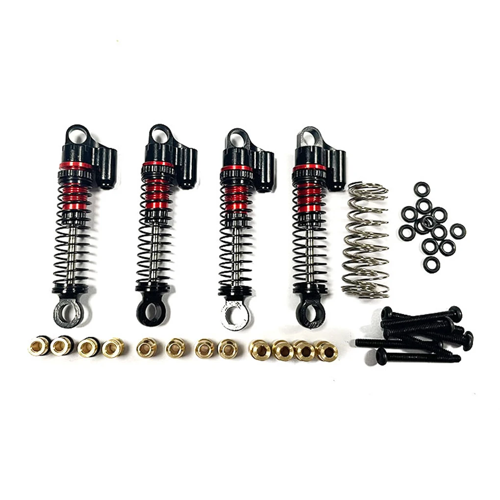 

4pcs 1/24 Negative Pressure Shock Damper Aluminum Alloy CNC Machined Rc Negative Pressure Shock Damper For SCX24
