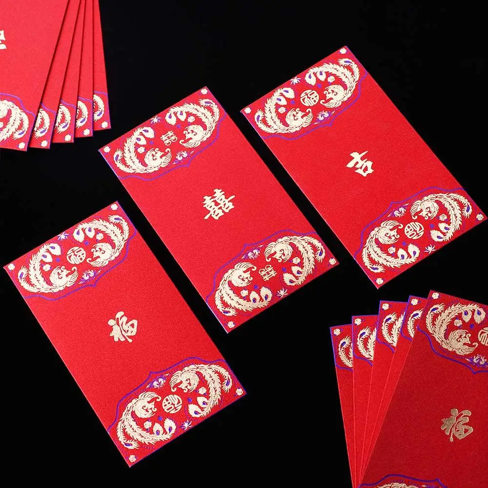 Chinese With Blessing Word For New Year Birthday Red Packet Wedding Red Bag Hongbao Red Envelope Gift Envelope