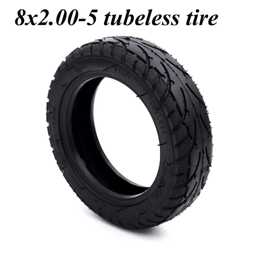 8x2.00-5 Tubeless Tire 8 inch Vacuum Wheel Tyre for Pocket Bike MINI Bike Electric Wheelchair Motor Electric Scooter Parts