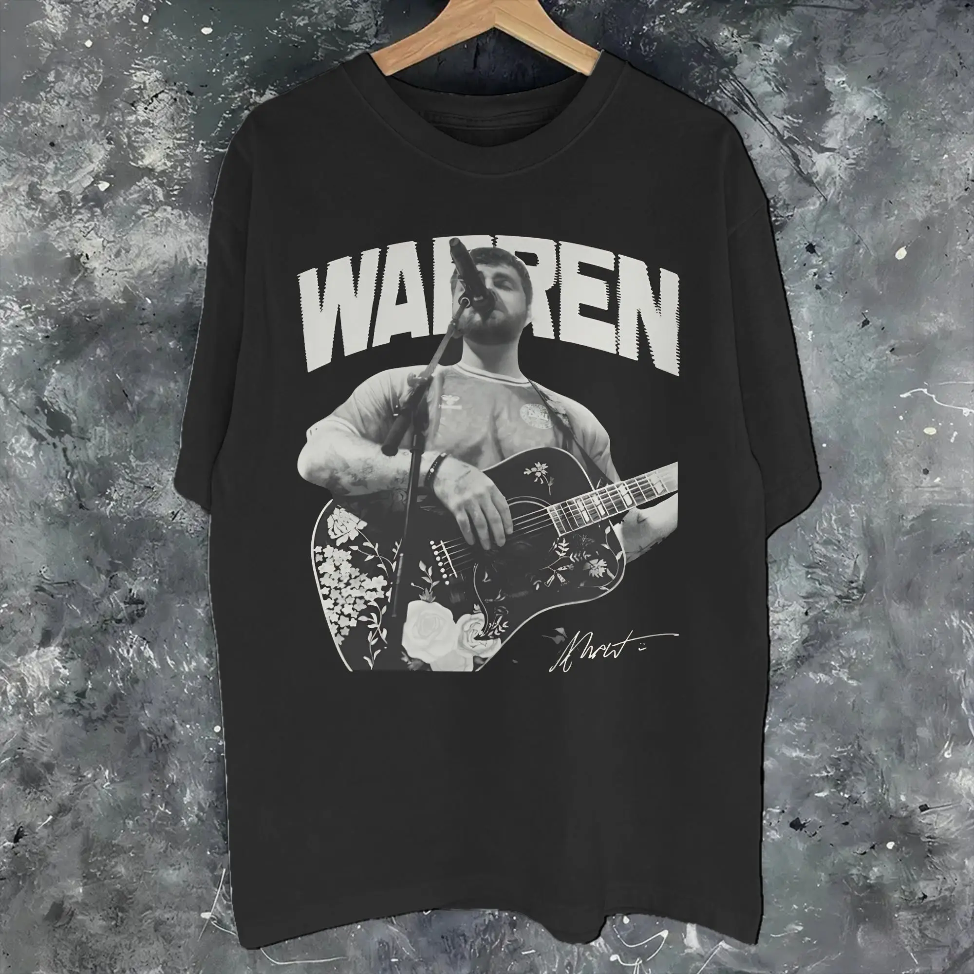 T-shirt en coton imprimé Alex Warren Finding Family on The Road Tour 2026 pour hommes et femmes