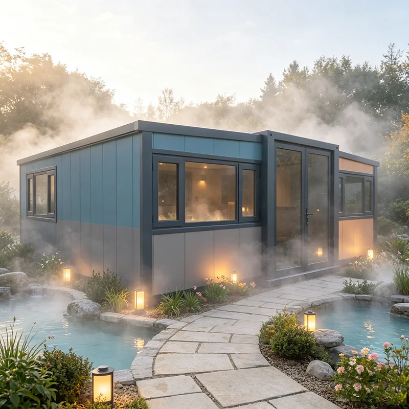 Container House Luxury Insulated Lodge For Mountain Scenic Homestay Business