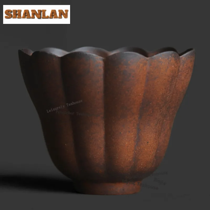80ml Old Rock Clay Buddha Hand Teacup Ancient Tea Bowl Cup For Tea Tea-tasting Smelling Cup Jianzhan Master Cups Teaware Items