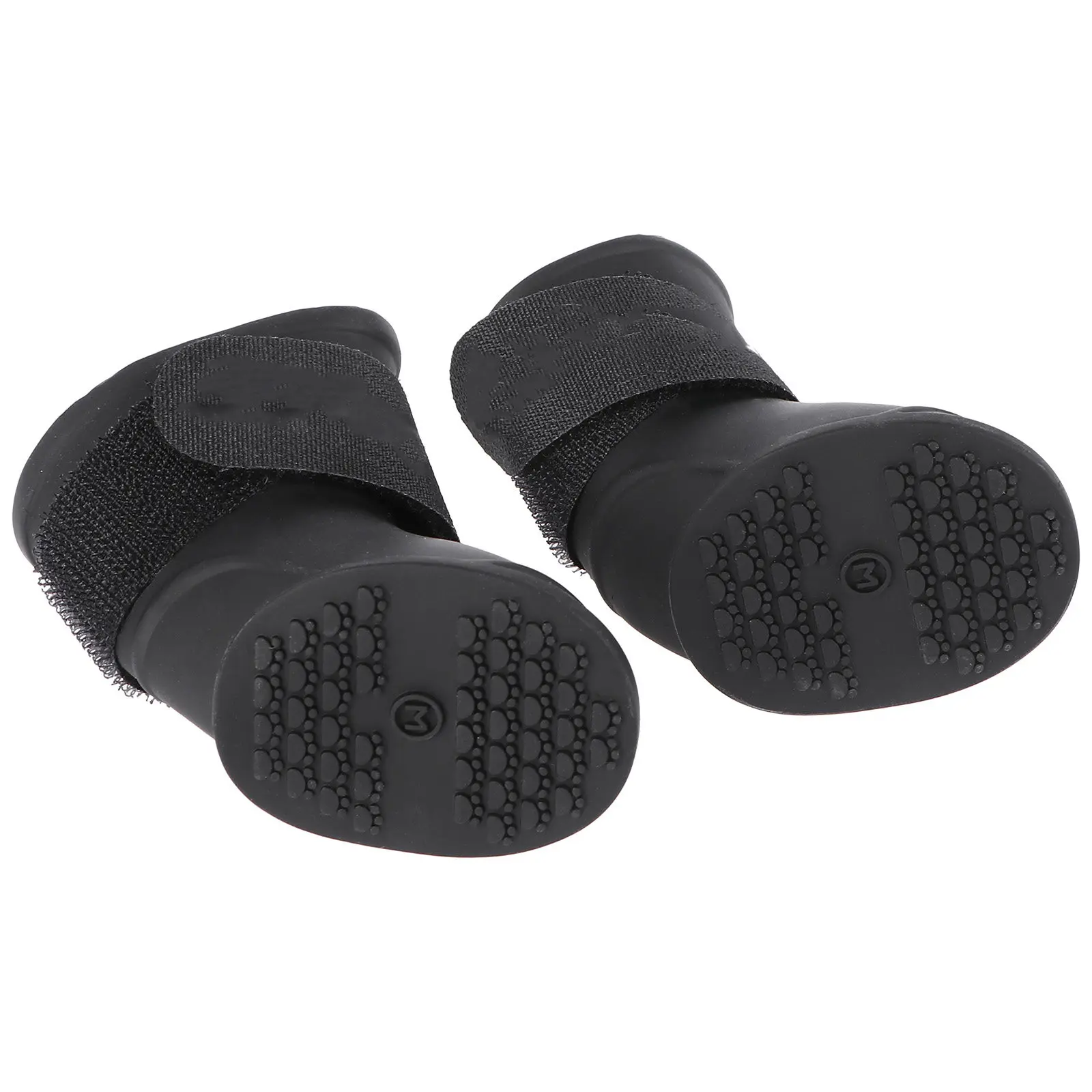 Pet Rain Shoes for Small Dogs Puppy Waterproof Rubber-Like PVC Flexible Comfortable Easy Wear Mud Rain Protection Size M