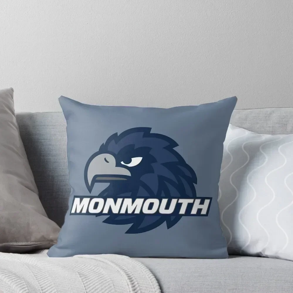 

Monmouth Hawks Throw Pillow Christmas Covers home decor items Pillows Aesthetic Christmas Pillowcase pillow