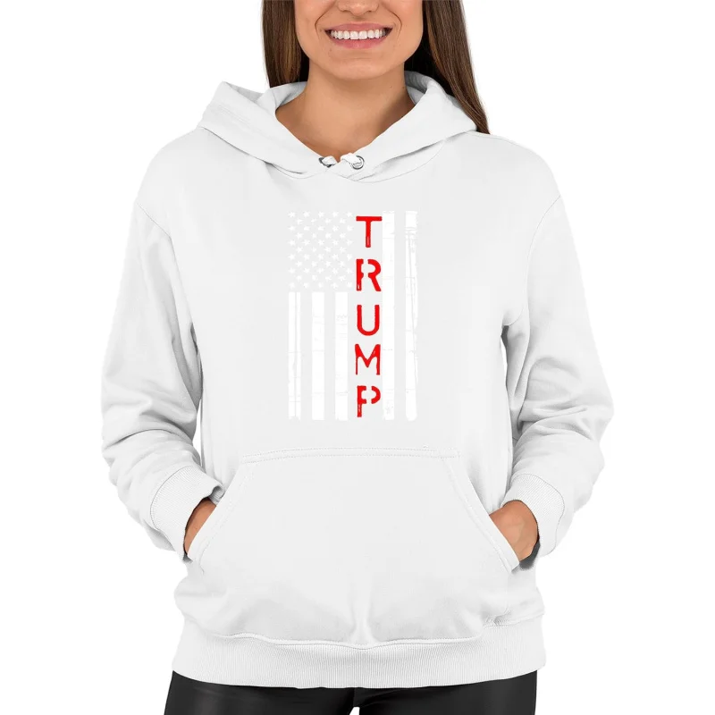 Go All Out Trump 2024 Re-elect Donald Trump  Sweatshirt Hoodie Loose men's and women's clothing