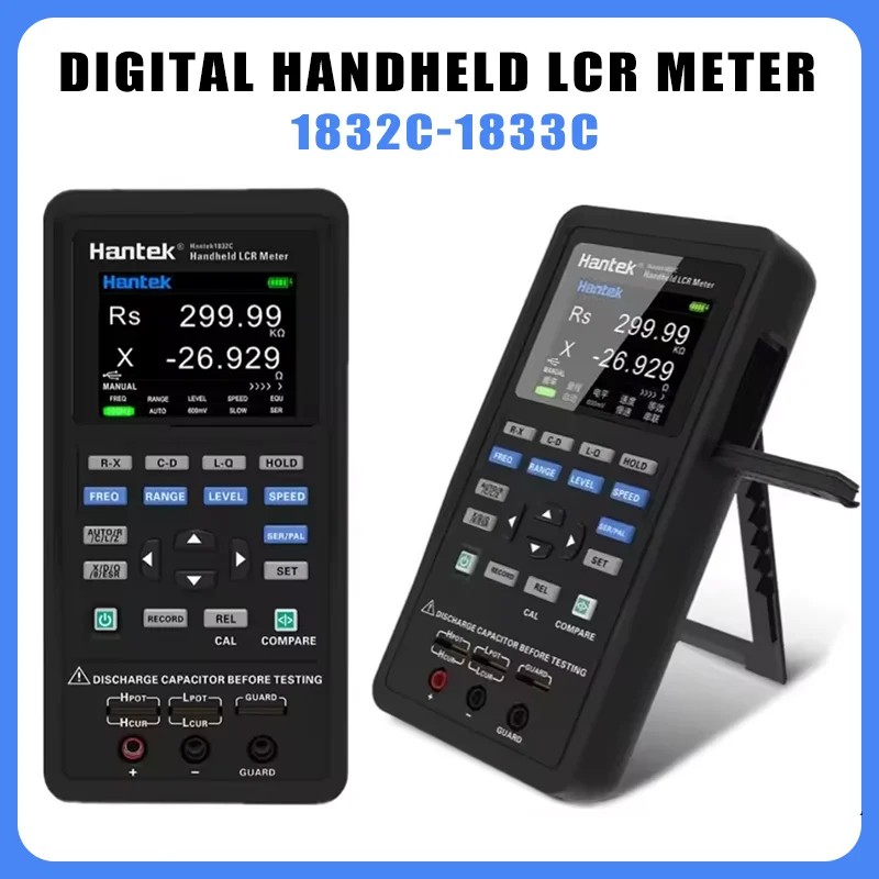 Hantek 1832C /1833C الرقمية المحمولة مقياس قدرة دائرة التوالي يده ديود تردد المتعدد أداة اختبار المقاومة 2.8 "L عدة