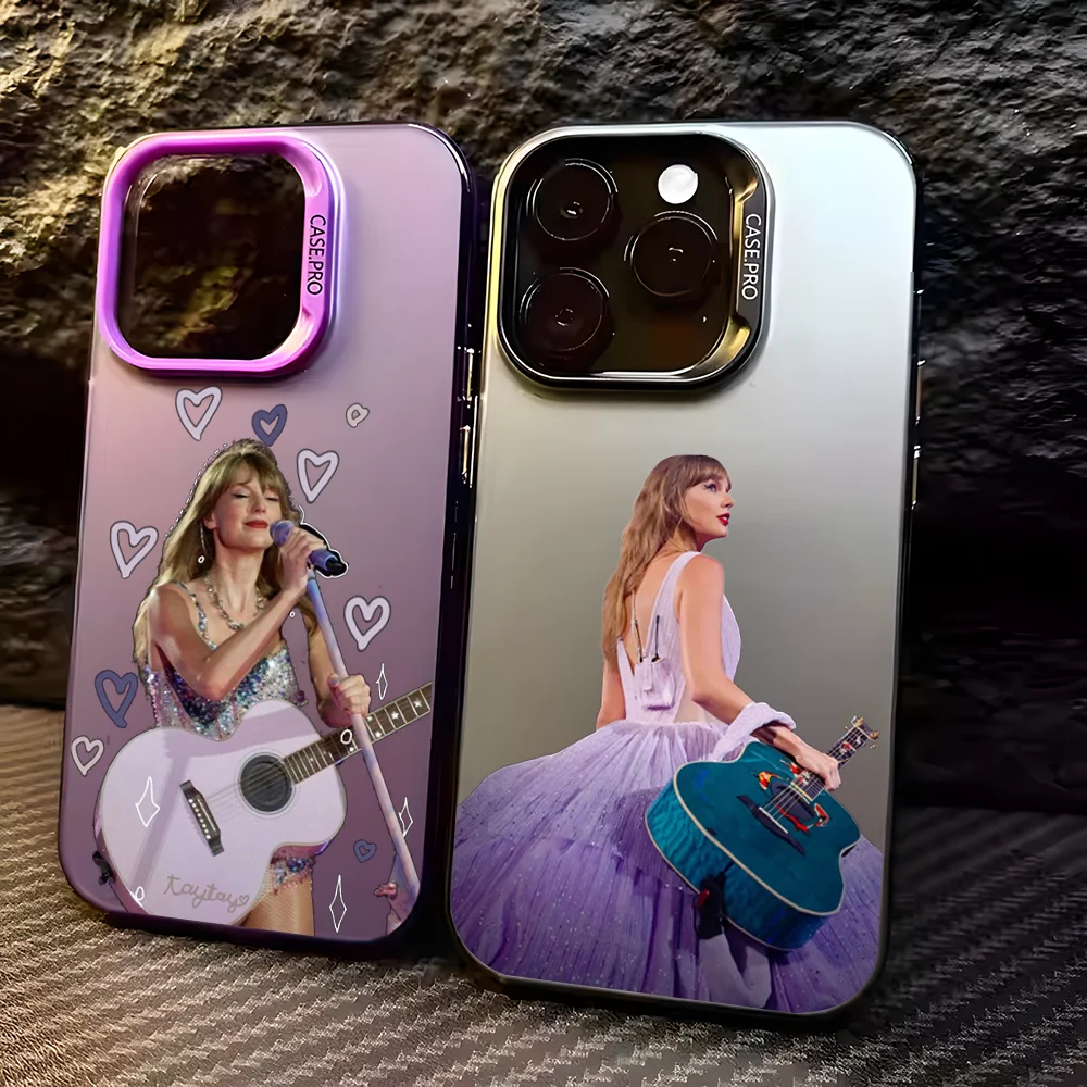 Taylor Swift Phone Case For Apple 11 12 13 14 15 16Pro Max Plus Protect Plating Phone Cover