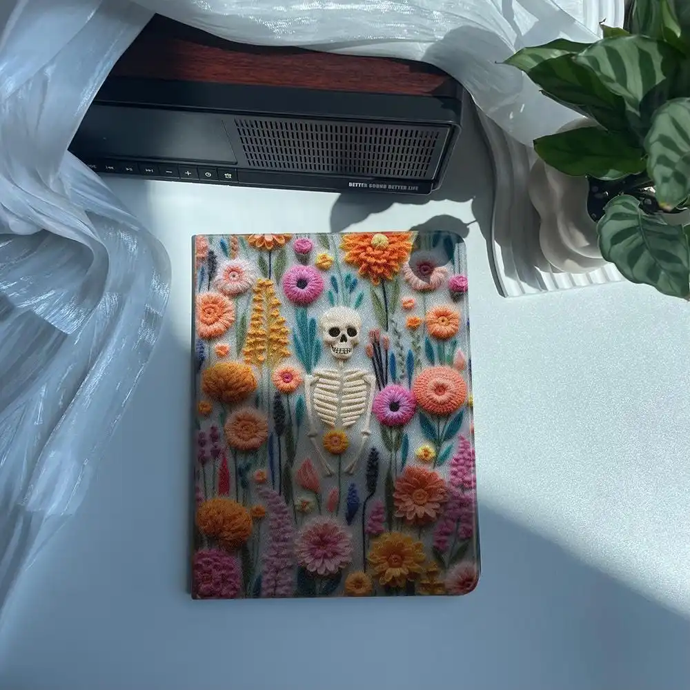 Floral Skull Spooky ipad case For Apple Air 10.9 iPad Pro 2020 Cover for iPad 10.2 11 12.9in 2021 Mini 5 6 Case