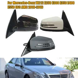 Car Left and Right Side Rearview Mirror Cover Assembly For Mercedes-Benz W212 E250 E300 E350 E400 E550 E63 AMG 2010-2016