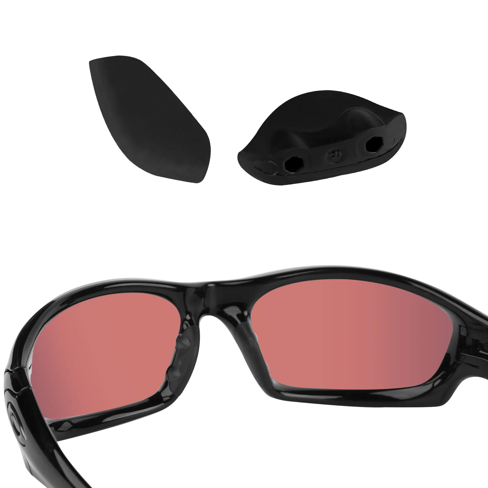 E.O.S Silicon Rubber Replacement Black Nose Pads for Oakley Straight Jacket 2007 Frame Multi-Options