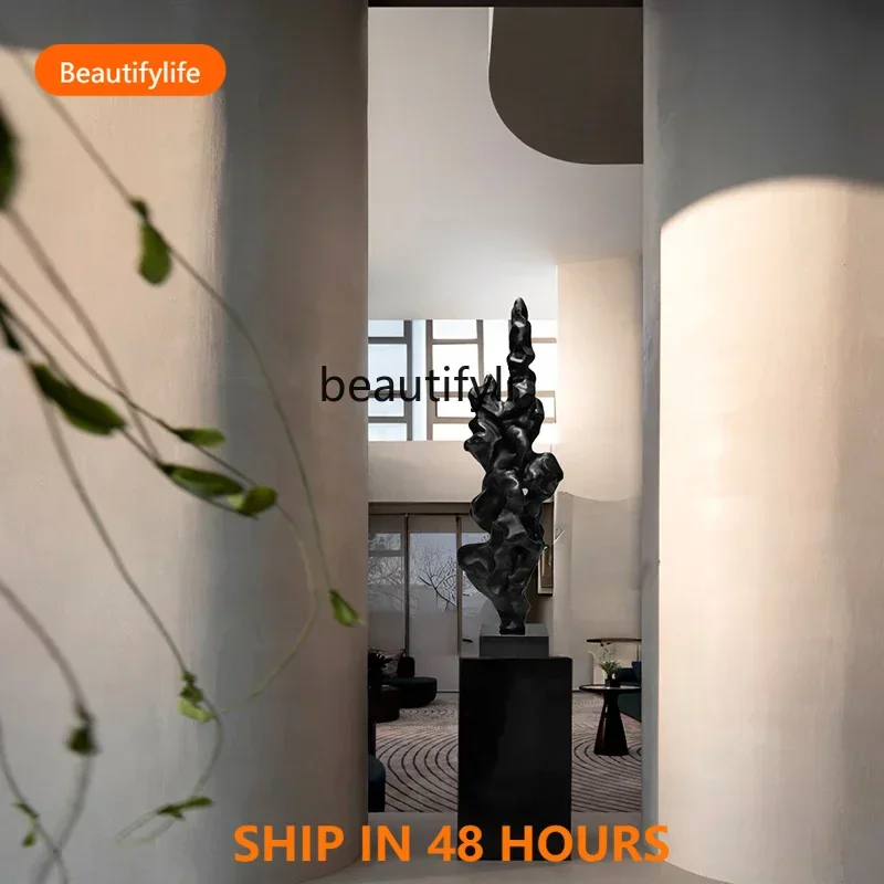 03 ss Sculpture Hotel Soft Decoration Ornament Commercial Building Front Desk Public Space Lobby Villa Entrance Artwork