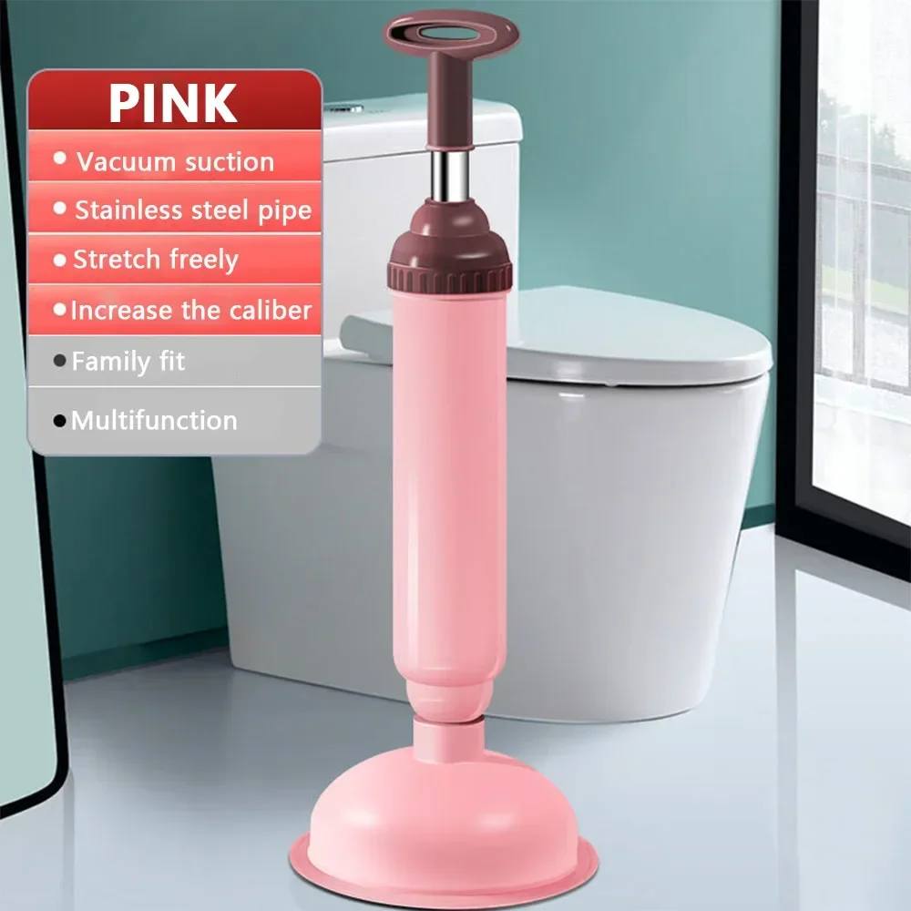 Silicone Toilet Pipe Plunger Vacuum Suction Cups Multifunction High Pressure Pump Anti Clogging Bathroom Kitchen Sink Unclog