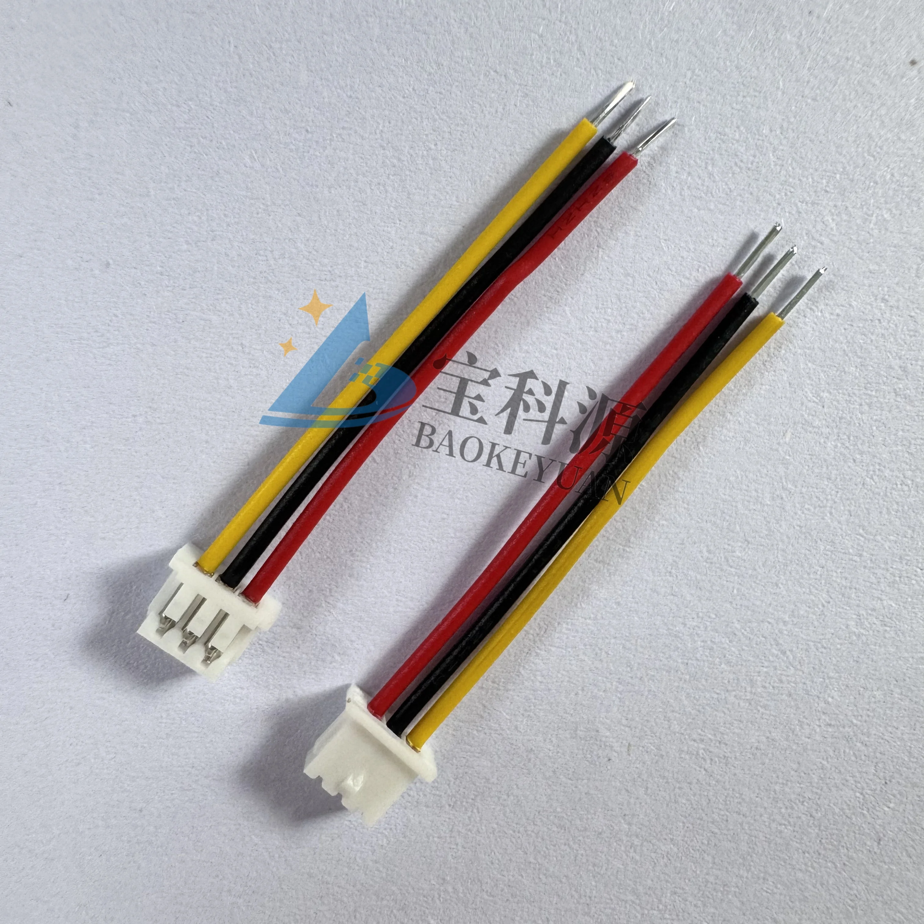 

Electronic Wire Mx1.25 Spacing-3P-30Mm Single Head Tinned 3.0mm Red/Black/Yellow Ul1571 28 #