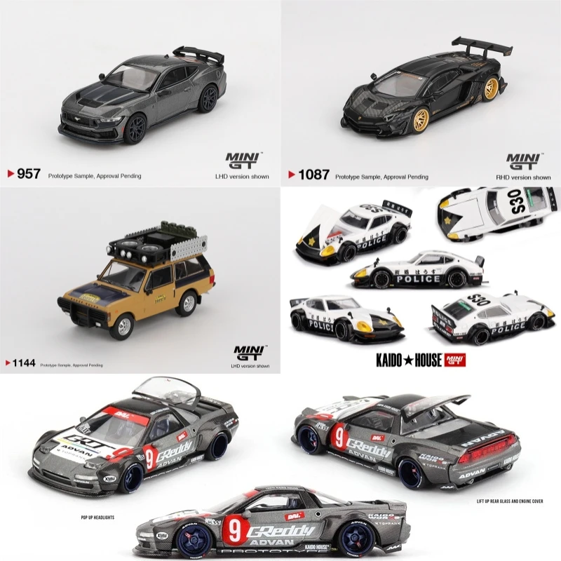 MINI GT 1:64 Camel Trophy Sumatra LB WORKS Aventador Mustang Dark Horse 2024 Kaido Fairlady Z NSX Diecast Model Car