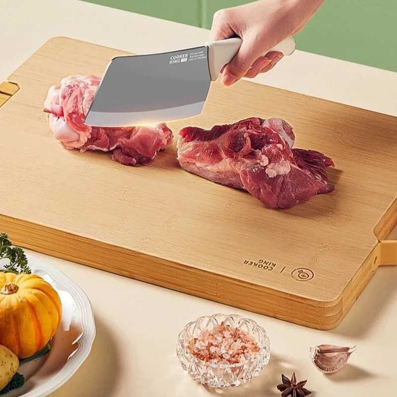 COOKER KING Spot Goods Kitchen Chopping Board Meat Totally Bamboo Food Cutting Table Thickened Fruit Vegetables Chopping Panel