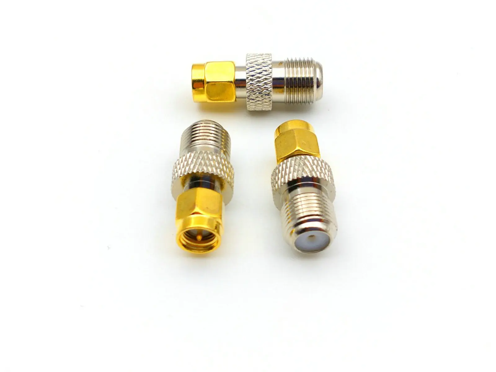 100pcs F female jack to SMA male plug RF coaxial adapter