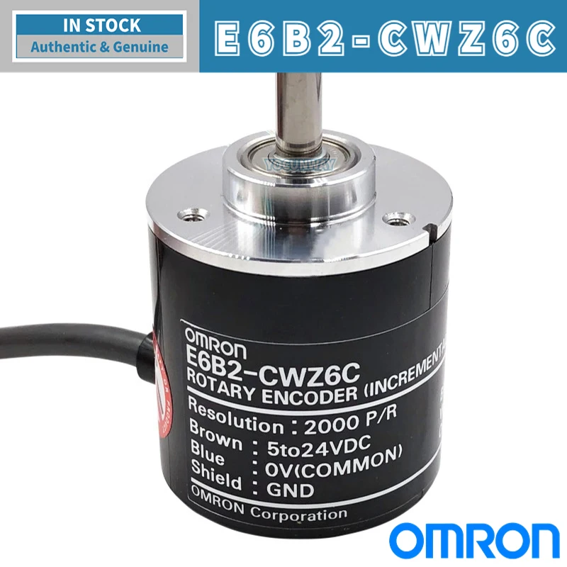 Imagem -05 - Omron-codificador Giratório E6b2-cwz6c 100 200 360 500 600 800 1000 2000pr 5to 24vdc E6b2 Cwz6c Novo e Autêntico