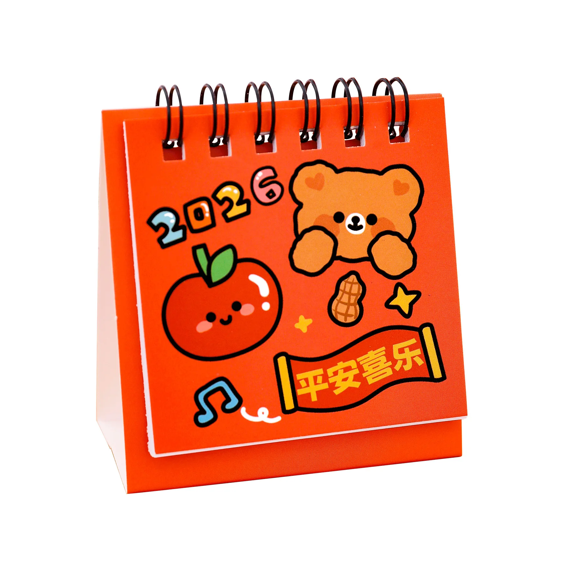 

Мини-четка в календарь, милый год лошади, украшение для рабочего стола, маленький календарь, маленькие подарки, 2026, новогодний мультяшный календарь