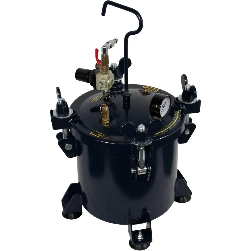 

255C 2.5 Gallon Pressure Pot for Epoxy Resin Casting, Coated Steel Tank, Portable, Blue